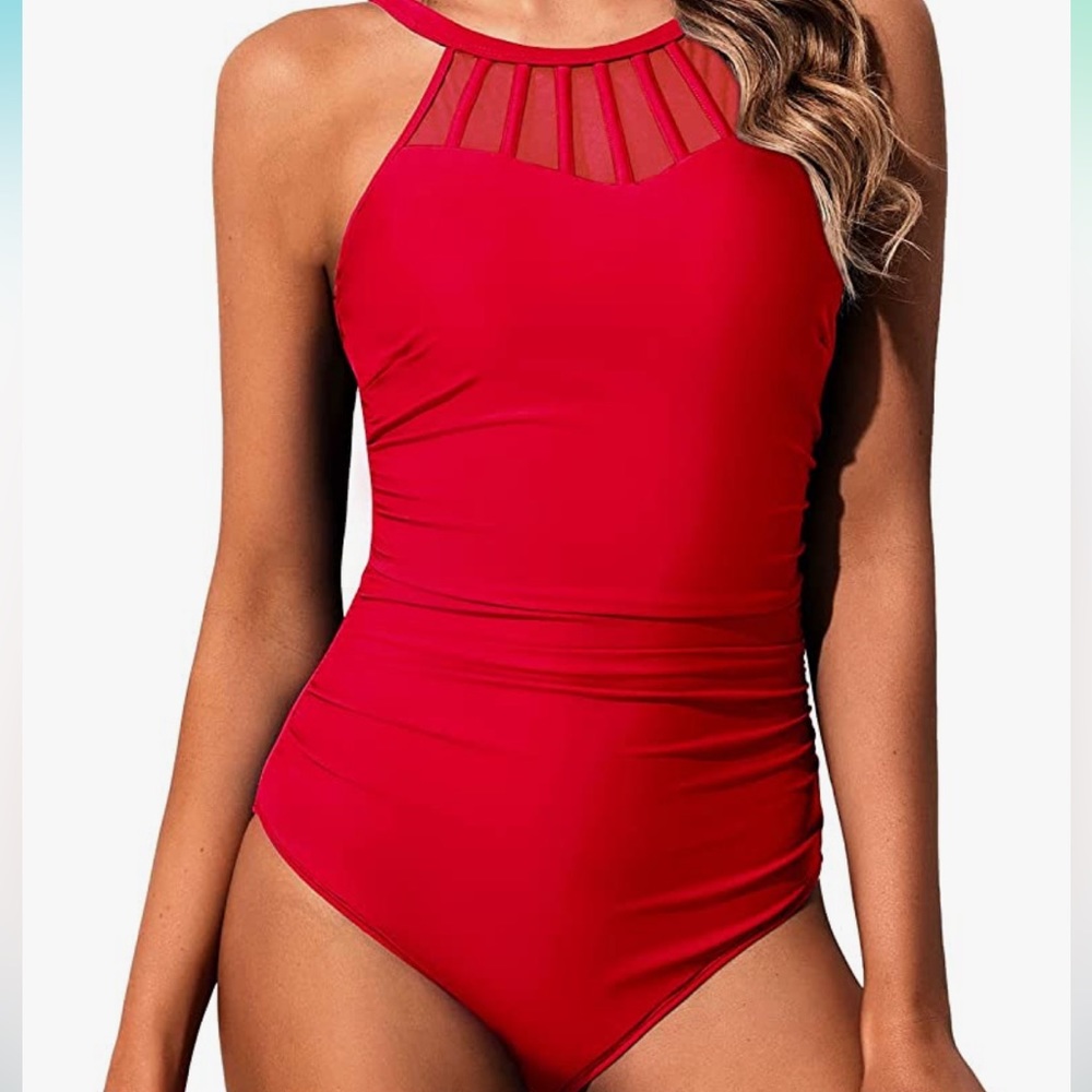 NWT HOLIPICK Swimsuit High Neck Large (12-14)